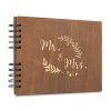 Wedding Mr & Mrs Wooden Guest Book
