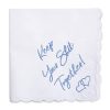 Blue Wedding Gift Embroidered Handkerchief
