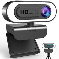 Streaming Webcam with Microphone Ring Light-HD 1080P
