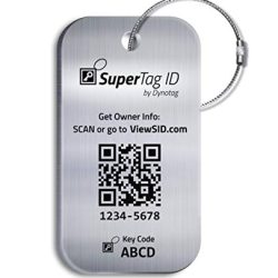 Metal Web Enabled Smart Luggage ID Tag