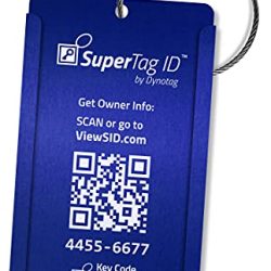 Luggage ID Tag Web Enabled Smart Aluminum Convertible