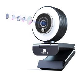 Streaming Webcam with Adjustable Ring Light