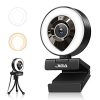 Adjustable Streaming Webcam with Dual Microphone