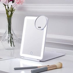 LED Foldable Travel Makeup Mirror