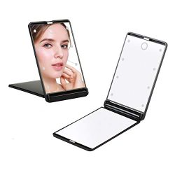 Portable LED Lighted Makeup Mirror with 8 Dimmable Led Lights