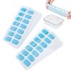 2PCS Silicone Ice Cube Tray Flexible