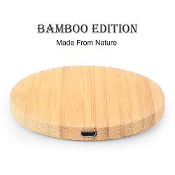 Apple Iphone 12 Pro Bamboo Wood Fast Wireless Charger