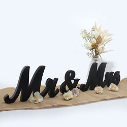 Mr Mrs Sign for Wedding Table