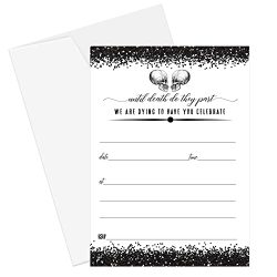 Skull Wedding Invitations with Envelope