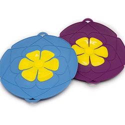 Silicone spill stopper lids for pots and pans