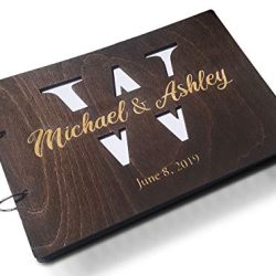 Customized Bride and Groom Guest Book