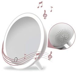 Makeup Mirror with Lights and Bluetooth Speaker