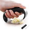 Garlic Press Rocker and Silicone Tube Garlic