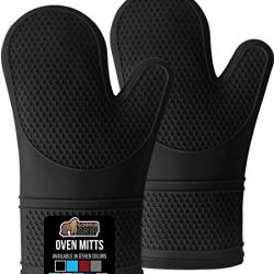 Grip Heat Resistant Silicone Oven Mitts Set