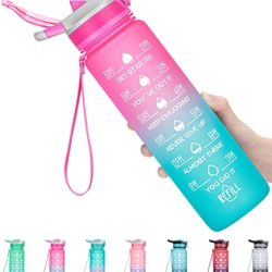 Water Bottles with Times to Drink