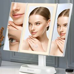 Perfect Makeup using this Mirror with Lights