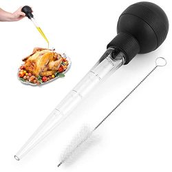 Butter Drippings, Glazes Turkey Baster With Cleaning Brush