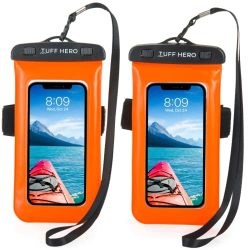 Kayaking, Floating Phone Pouch Set of 2