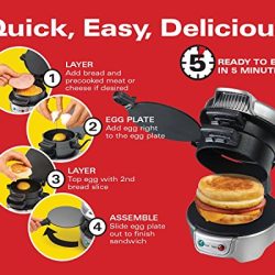 Sandwich Maker with Egg Cooker Ring