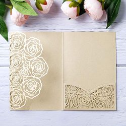 Wedding Invitations Card Pocket with Envelope