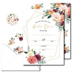 Bridal Shower Invitations With Envelopes