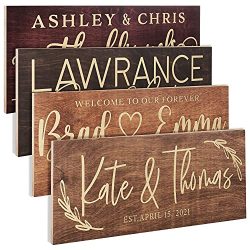 Custom Wood Personalized Wedding Sign