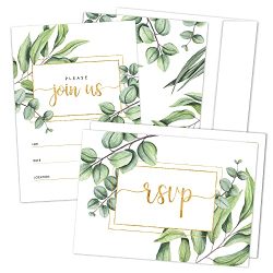 25 Fill-in Invitations with Envelopes and RSVP Cards