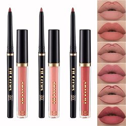 Lip Liner Pens + Matte Liquid Lipstick Set