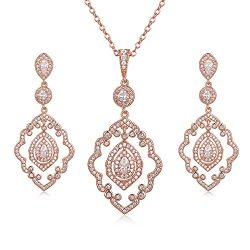 Rose Gold Wedding Jewelry for Bride
