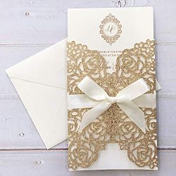25PCS Wedding Invitations with Envelopes