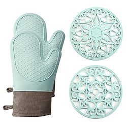 Home Oven Mitts and Pot Holders Set