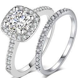 2 Carat Wedding Eternit Ring Set