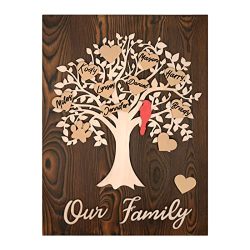 Wooden Family Tree for Fathers Day