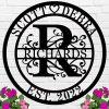 House Personalised Metallic Indicators Monogram Wall Decor