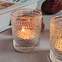 Candle Holders Amber Set of 12