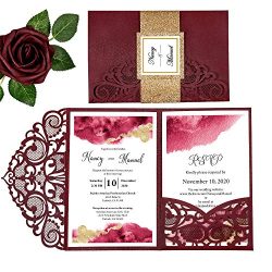 Laser Cut Wedding Invitations with Envelopes
