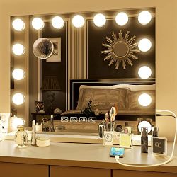 Dresser Mirror with Lights as Hollywood