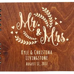 Personalized Wedding Guest Book Hardcover Finish