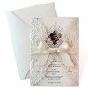25-Set Laser Cut Wedding Invitations