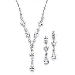 Wedding Necklace and Earrings Bridal Jewelry Set
