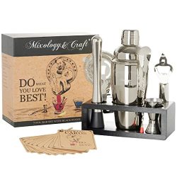Martini Cocktail Shaker Set with Stand