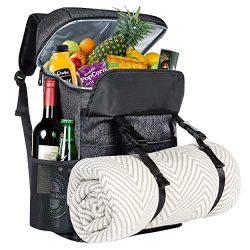 Picnic Backpack with Cooler Compartment