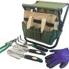 Folding Gardening Stool Chair Kneeler with set