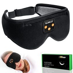 Washable Sleep Mask with Bluetooth Headphones