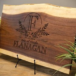 Unique Personalized Cutting Board Wedding Gift