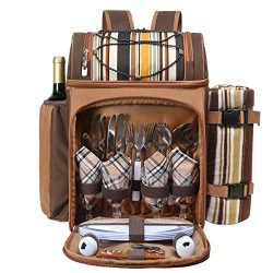 Picnic Backpack Cooler for 4 Persons