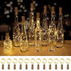 Waterproof Battery Wine Bottle Lights with Cork