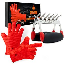 BBQ Gloves and Metal Meat Claw