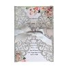 Silver Glitter Laser Cut Wedding Invitations