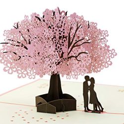 Wedding Handmade Cherry Blossom Card Pop